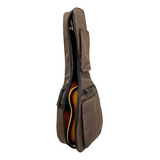 Capa De Violão Marrom Acolchoada Modelo Folk Case Bag