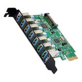 Placa Pcie A 7 Puertos Usb 3.0 Mts-pcie7usb3 Amitosai