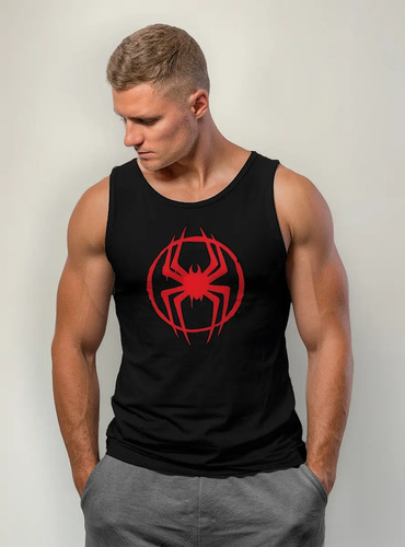 Playera Tank Top Gym Spiderman Across The Spiderverse