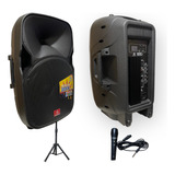 Parlante Profesional American Sound 15 Pulgadas + Base Y Mic