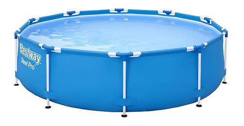 Pileta Estructural Redondo Bestway 56678 Con Capacidad De 4678 Litros De 3.05cm De Largo X 3.05cm De Ancho De 3.05m De Diámetro  Azul