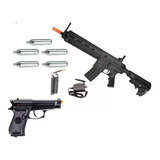 Paquete Hk 416 Airsoft Aeg Beretta Co2 84fs Bbs 6mm Xchws P