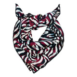 Pañuelo Silk Feeling - 50x50cm - Animal Print Burdeo