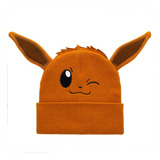 Gorro Beanie Pokemón Original Eevee Con Orejas De Frío