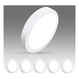 Panel Led 18w Sobreponer Luz Blanca Pack X 6 