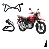 Defensa Para Motocicleta Proteccion  Estilo Ybr 150 Negra