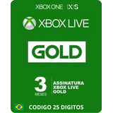 Xbox Live Gold 3 Meses - Xbox One/xbox Series