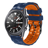 Correa De Reloj Bicolor Azul Naranja Para Xiaomi Haylou Rs4