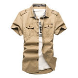 Outdoor Military Casual Workwear Short Sleeved Shirt