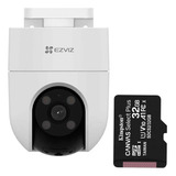 Cámara De Seguridad Ezviz H8c 2mp + Memoria Micro Sd 32 Gb