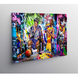 Quadro Tela Canvas Kobe Bryant Grafiti Arte Canvas Lakers 