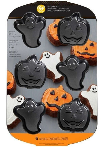 Molde Pastel Fantasma Y Calabaza Halloween Wilton 2105-8961