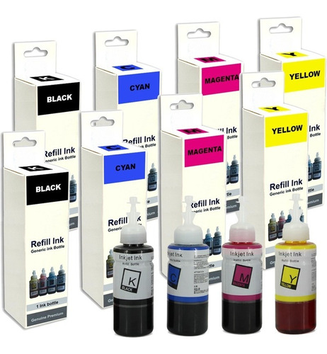 Pack X2  Tintas T664 / T 664 Refill Ink Para Epson