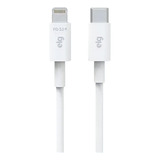 Cable Usb Tipo C A Lightning De 8 Pines, 3 A, 20 W, 1 Metro, Blanco