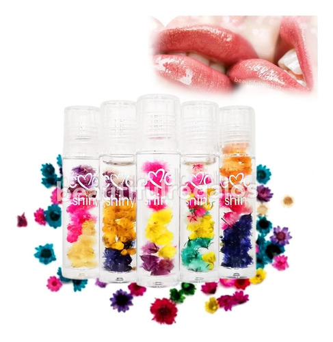 Labial Lip Gloss Floral Roll On Transparente Floral