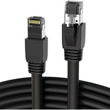 Cable Ethernet Cat8, 15 Pies, Alta Velocidad De 25/40 G...