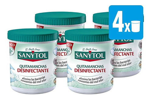 Sanytol Desinfectante Quitamanchas Ropa Color Pack X4