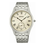 Reloj Seiko Caballero Srk047p1 Acero Con Caratula Blanca