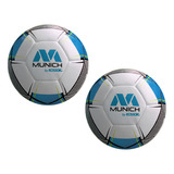 Pelota Munich Rixter Futsal Termosellada Medio Pique X2 Color Celeste