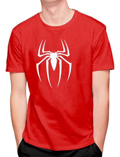 Playera Spiderman Hombre Araña Marvel Comics Avengers Logo