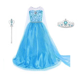 Disfraz De Princesa Elsa, For Niñas, Fiesta De Cumpleaños