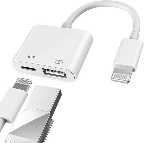 Adaptador Y Cargador De Cámara Usb Otg Para iPad Y iPhone