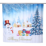 Baño Impermeable Con Estampado Navideño De 200 X 180 Cm