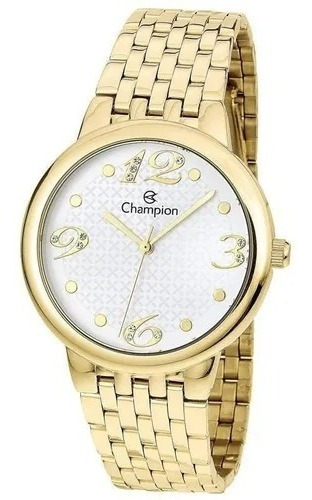 Relógio Pulso Champion Dourado - Cn20542h Oferta Relâmpago 