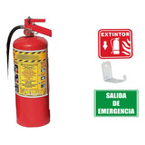 Kit Extintor 6 Kg Pqs + Salida De Emergencia + Certificado