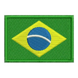 Bordado Bandeira Do Brasil Patch Com Termocolante Tam 7x5 