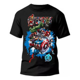 Blusa Infantil Vingadores Camiseta  Algodão Camisa Herois