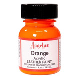 Pintura Acrilica Cuero Tenis Angelus 29ml Diferentes Colores Color Naranja