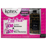 Pink Pack 50 Toallas Kotex Incluye Gel De Ducha