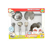 Jogo De Cozinha Inox Infantil Braskit