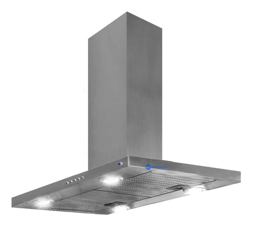 Campana Isla Cocina Slim 120 Cm Acero Extractor Motor Turbo