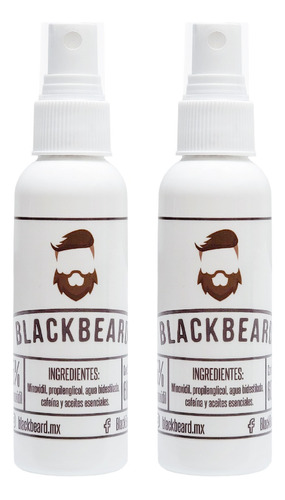 Tónico Crecimiento Barba Blackbeard Minoxidil 2 Meses