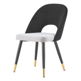 Silla Tay Velvet Negro Terzetto