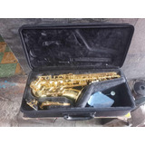 Saxofón Alto Yamaha Yas-480 En Estuche Impecable Semi Pro