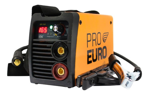 Solda Inversora Gp-165 A Pró Euro Bivolt 110v/220v Completa Cor Laranja 110v/220v (bivolt)