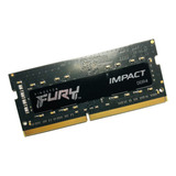 Memoria Ram Fury Impact Ddr4 Negro 8gb Kingston Kf426s15ib/8