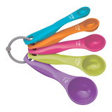 5 Cucharas Medidoras Cocina Repostería Medida Tazas Color Variado