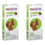 Kit 2 Bravecto 10 A 20kg Comprimidos Antipulgas Para Caes