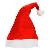 12 Gorro Papai Noel Touca Vermelha Natal Enfeite Decoração