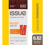  Issue Kit Tintura En Crema Keratin Color Tono 6.62 Rojo Intenso Nacarado