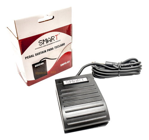 Pedal Sustain Piano Teclado Smart Smps01 C/ Inversor Novo Nf