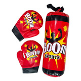 Saco De Boxeo Para Niño + 2 Guantes Kit Boxeo Niños Guantes