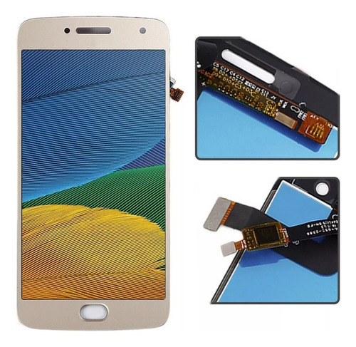 Tela Display Frontal Moto G5 Plus Xt1683 Original/retirada