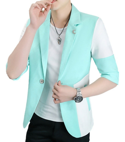 Blazer Trajes Chamarras Diseño Coreana Moda Para Caballeros