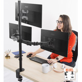 Soporte De Monitor Triple De Altura Ajustable