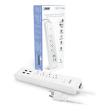 Enchufe Inteligente Marca Feit Eléctrico/4 Tomas/4 Usb/blanc